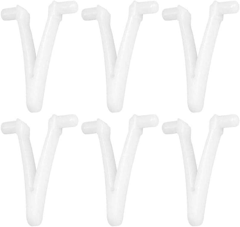 White Pool Supply V Clip - Replacement Pool Vacuum Head Clips for Swimming Pool Spa Brush & Vacuum | Durable V Clips & Pins for Pool Maintenance | Perfect for In-Ground & Above Ground Pools