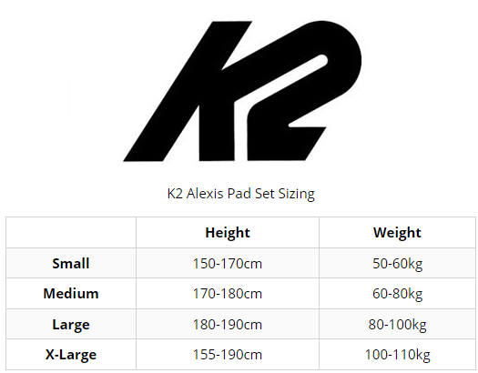 K2 Alexis Pad Set Small - Comfortable & Durable Knee Pads for Skating, Cycling & Sports - Perfect for Kids & Adults