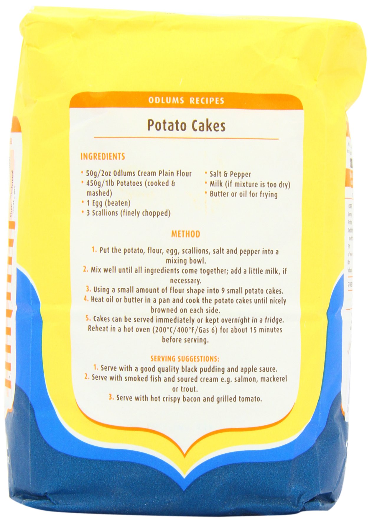 Odlums Irish Plain Cream Flour 1 Kg (Pack of 5) - Premium Baking Flour for Bread, Cakes & Pastries - Ideal for Home Bakers & Professional Chefs
