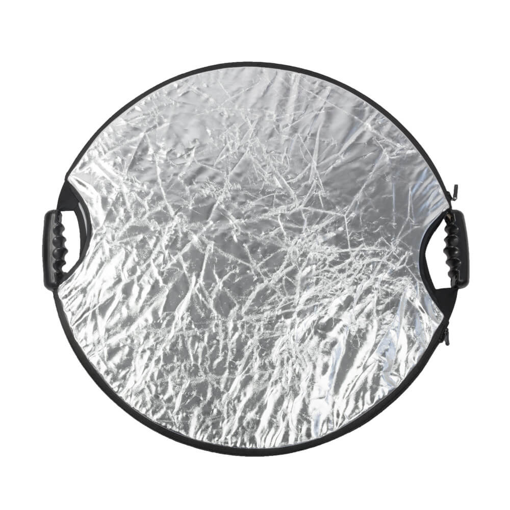 5-in-1 60cm Photography Light Reflector with Grip Handles - Perfect for Portrait, Product, and Outdoor Photography