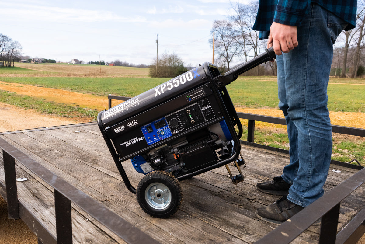 5500W Portable Gasoline Generator with CO Alert - Reliable Backup Power for Home, Camping & Outdoor Emergencies