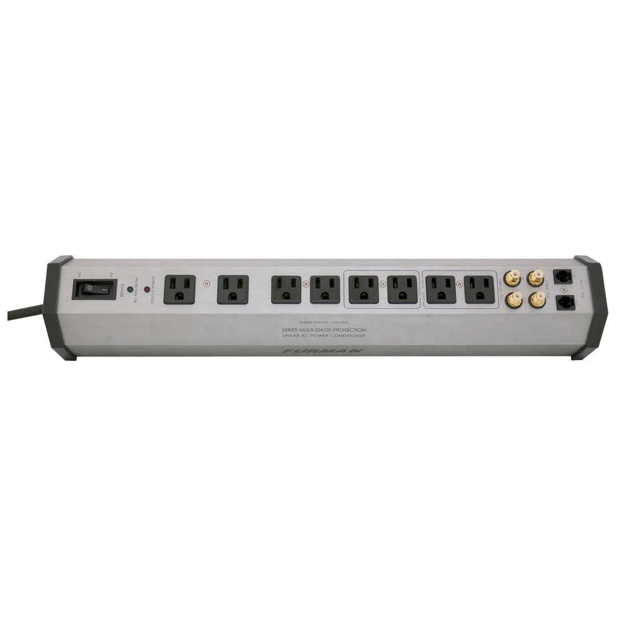 Furman PST-8D Professional Power Conditioner Surge Protector with 8 Outlets - White | Home Studio, DJ Equipment & AV Protection
