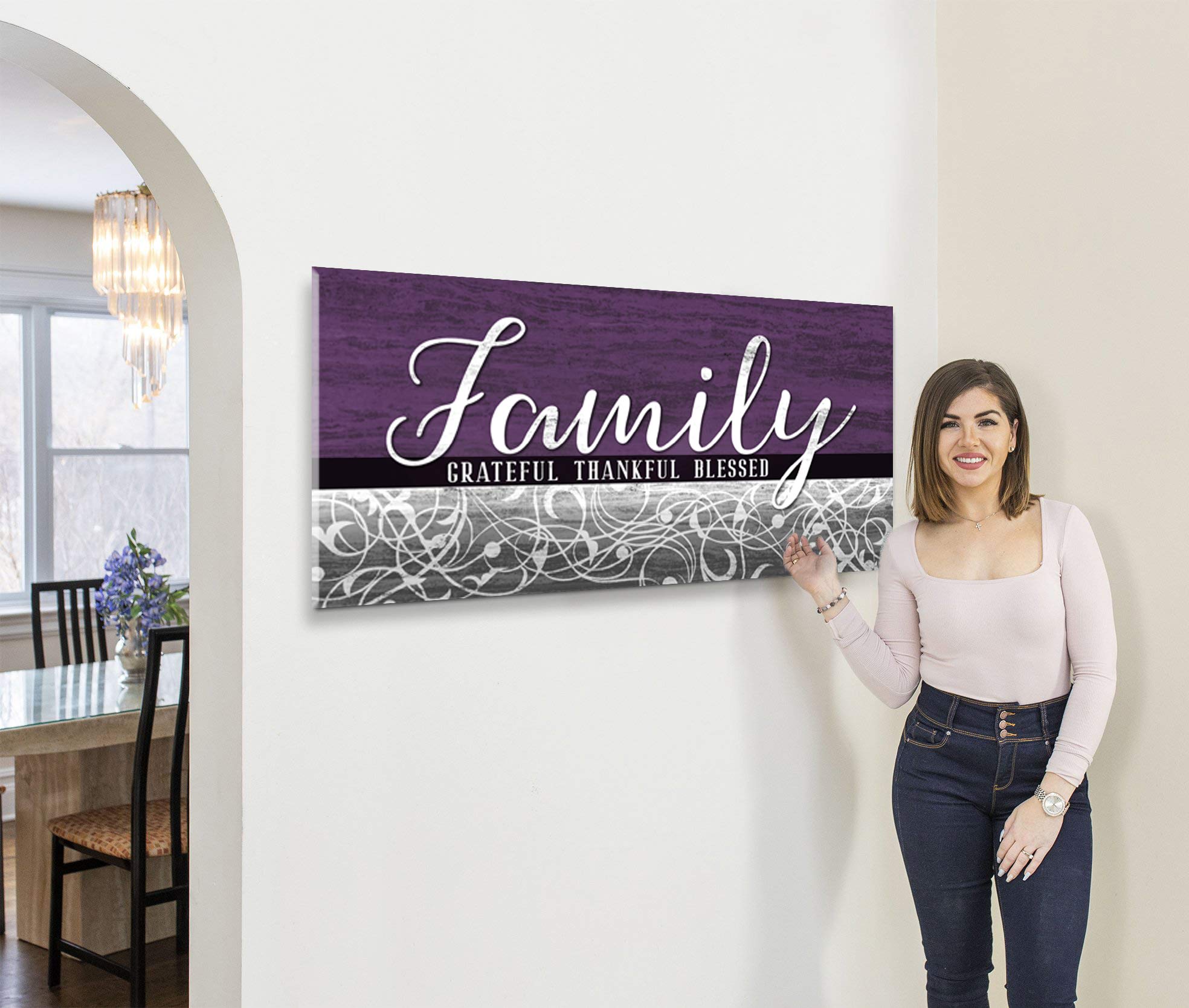 Farmhouse Family Wall Art - Large Canvas Decor for Living Room & Home