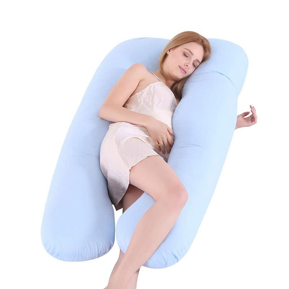 140CM U-Shaped Pregnancy Pillow for Sleeping - Full Body Maternity Support Pillow with Contoured Design | Perfect for Side Sleepers & Back Pain Relief During Pregnancy