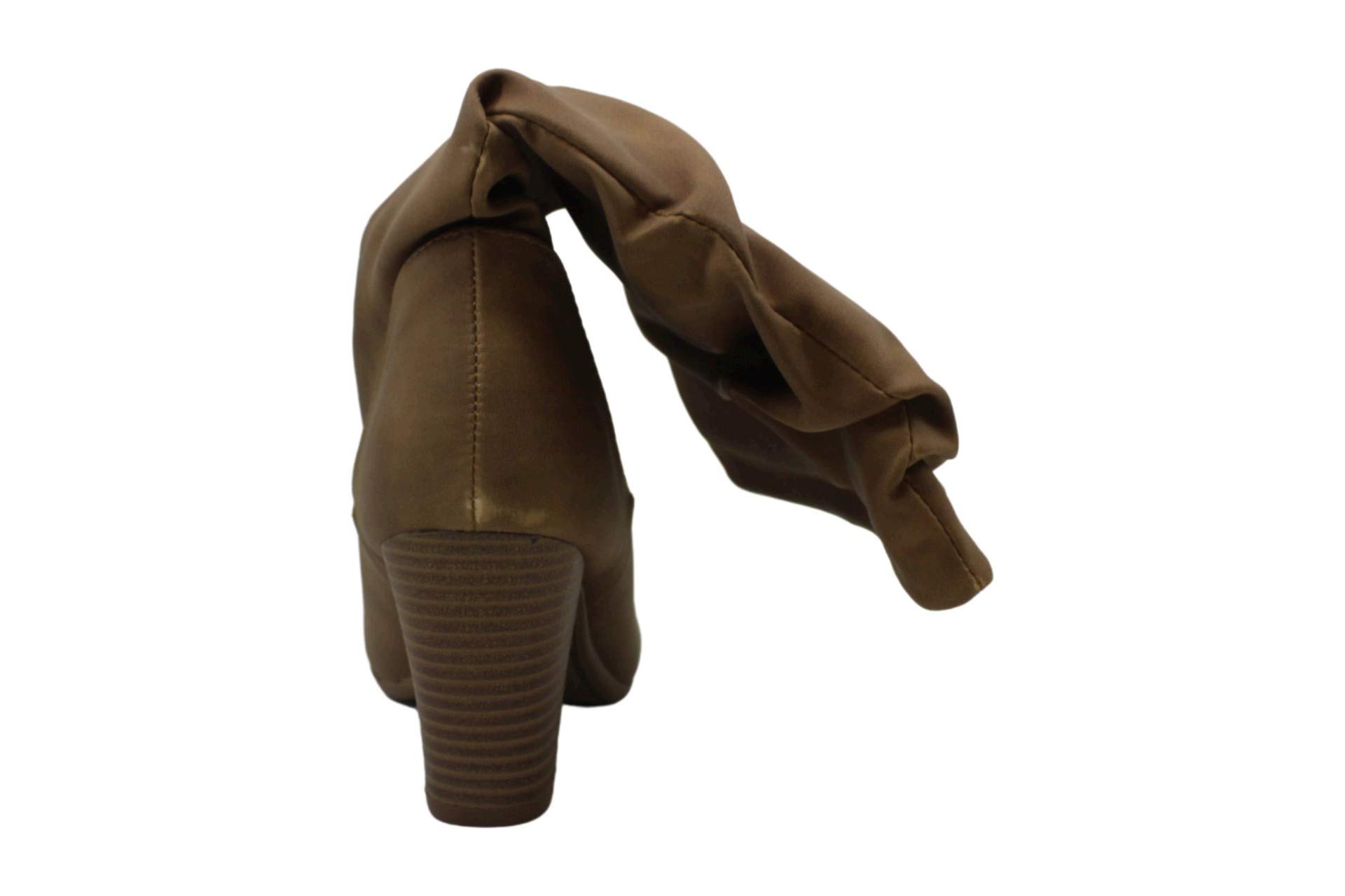 XOXO Women's Strasburg Western Tall Riding Boots - Tan Cowgirl Boots for Horseback Riding & Country Fashion
