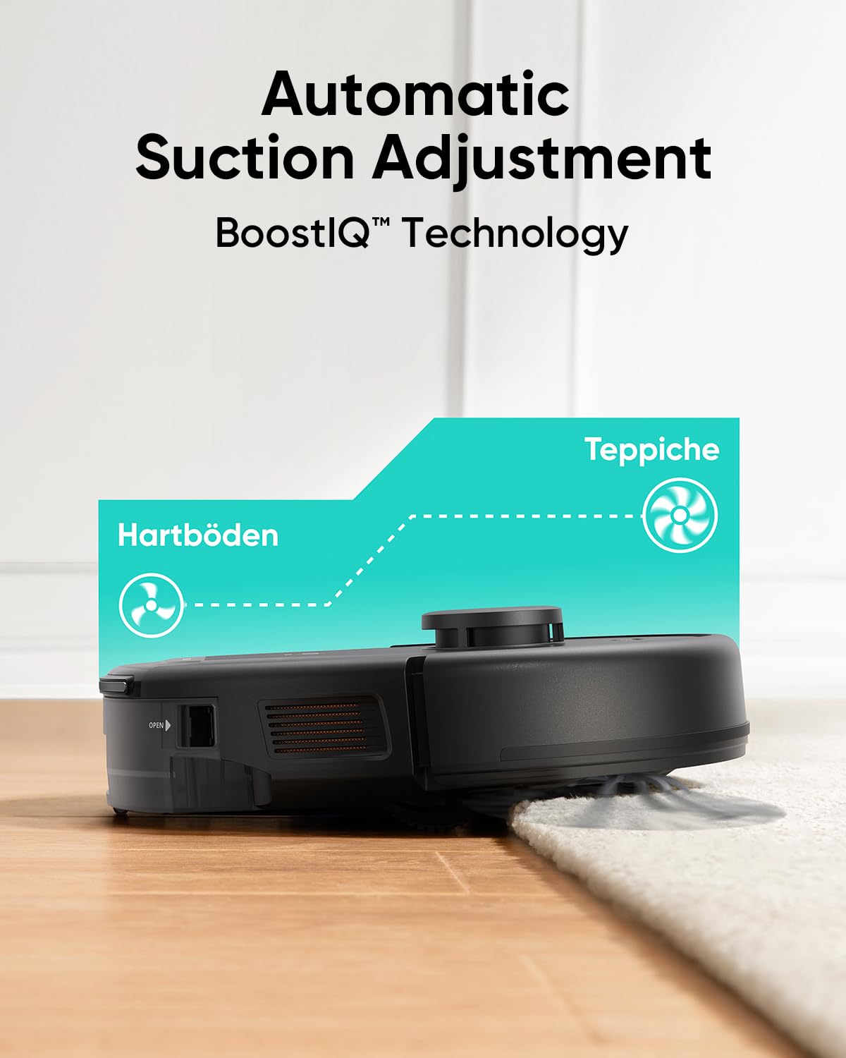 eufy L60 Robot Vacuum Cleaner with 5000Pa Ultra-Strong Suction & iPath Laser Navigation - Smart Self-Charging Robotic Vacuum for Pet Hair, Hardwood Floors & Deep Cleaning - Perfect for Home, Office & Large Spaces