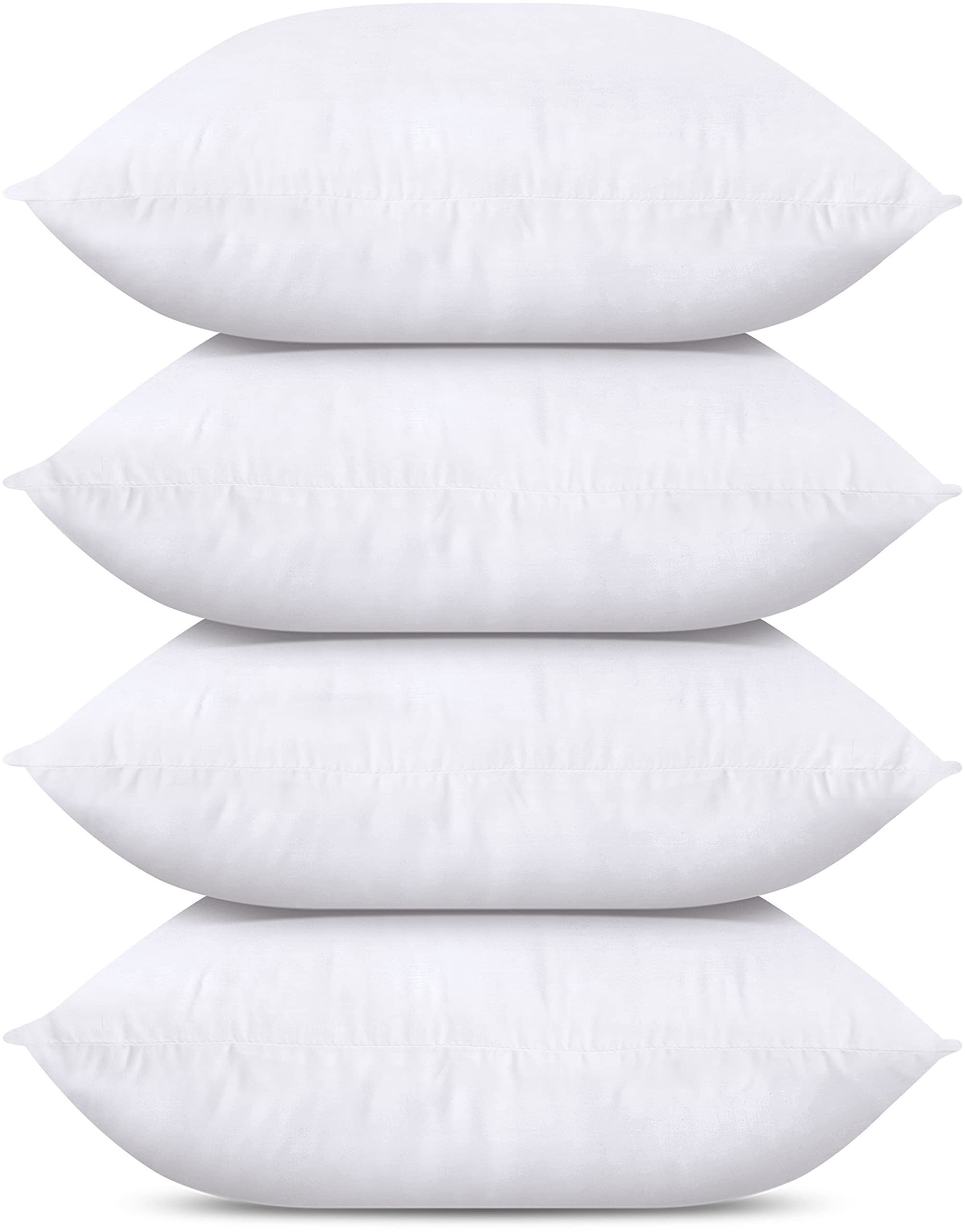 Utopia Bedding 14x14 Inch Decorative Throw Pillows Set of 4 - Soft White Couch Pillows for Sofa, Bed & Home Decor | Perfect for Living Room, Bedroom & Cozy Home Accents