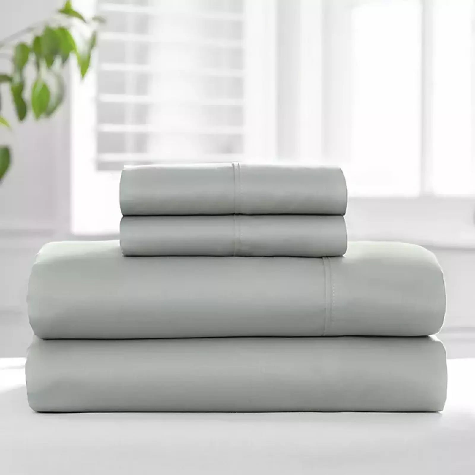 Premium 450 Thread Count King Size Sheet Set - Soft & Breathable Bed Sheets for Ultimate Comfort - Perfect for Master Bedroom, Guest Room & Luxury Hotels (Green River)