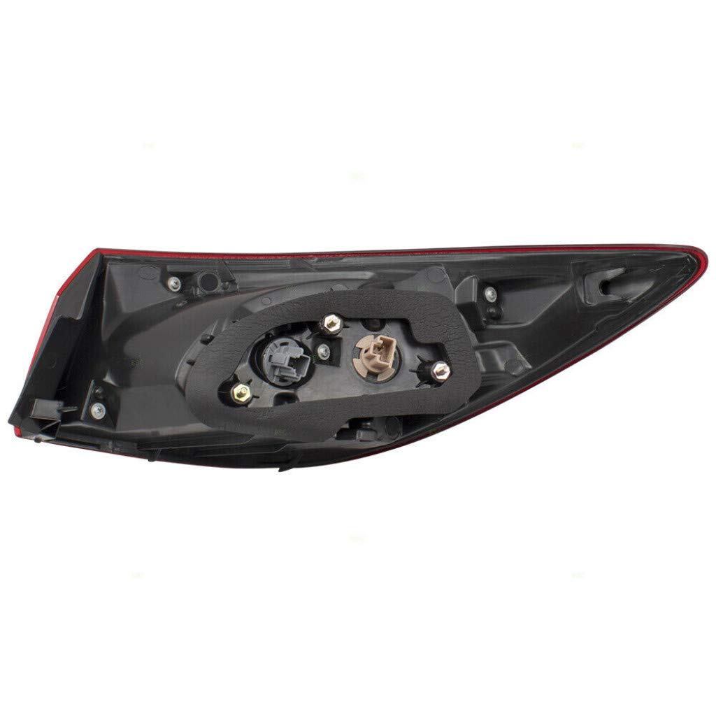 Mazda 3 Tail Light Assembly 2014-2018 Sedan - Driver Side Outer (MA2804117/BHN151160B) | Replacement LED Brake Light for Mazda 3 | Perfect for Night Driving & Enhanced Safety