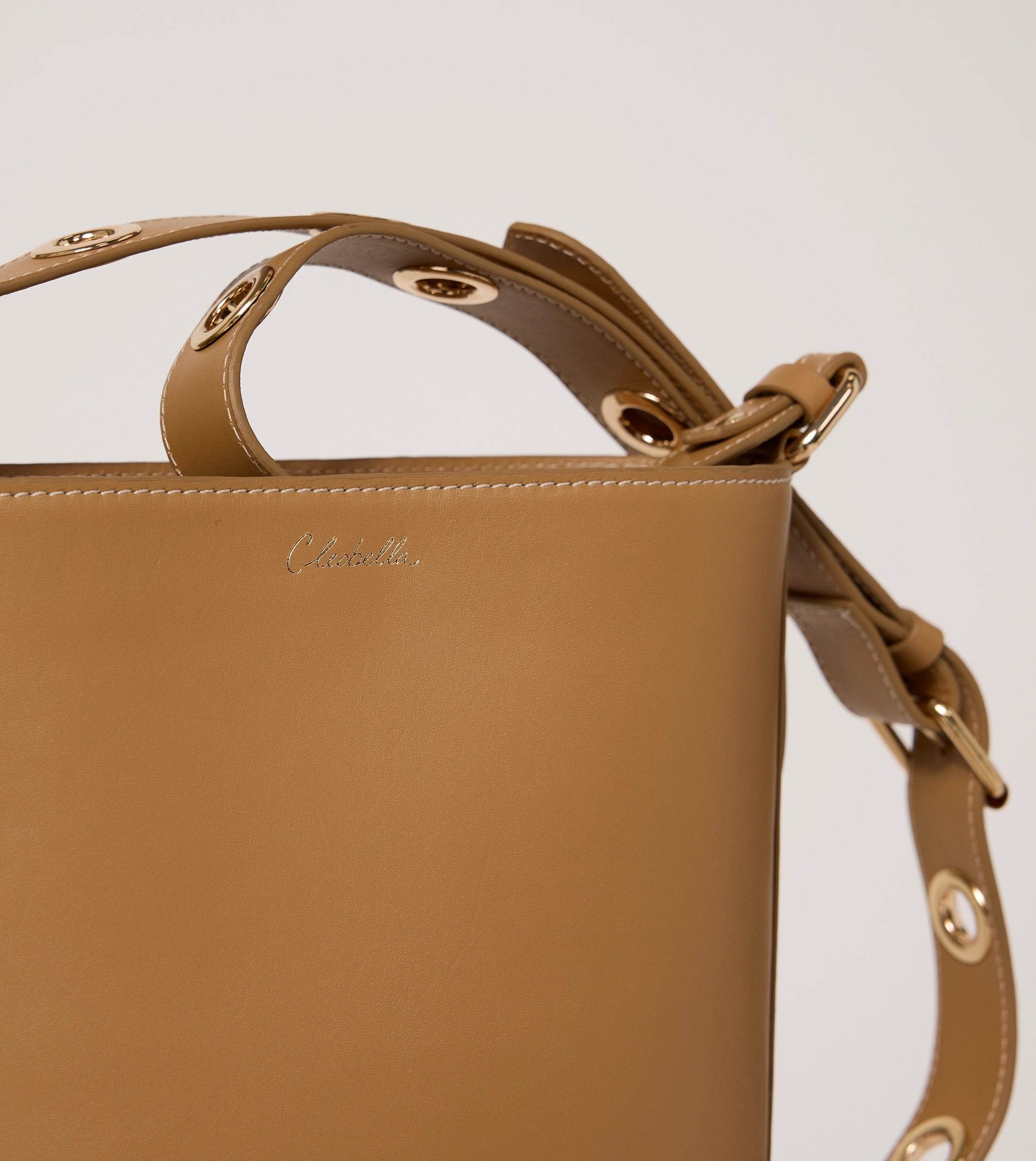 Rochelle Genuine Leather Bucket Bag in Caramel - Stylish Crossbody Purse for Women, Perfect for Work, Travel & Everyday Use
