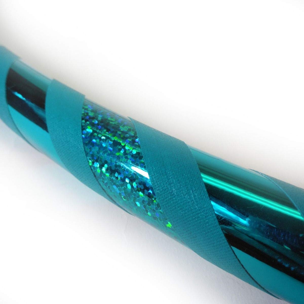 Aquamarine Dream Weighted Hula Hoop for Beginners - Exercise & Fitness Workout - USA Made - Perfect for Home Gym, Outdoor Activities & Weight Loss