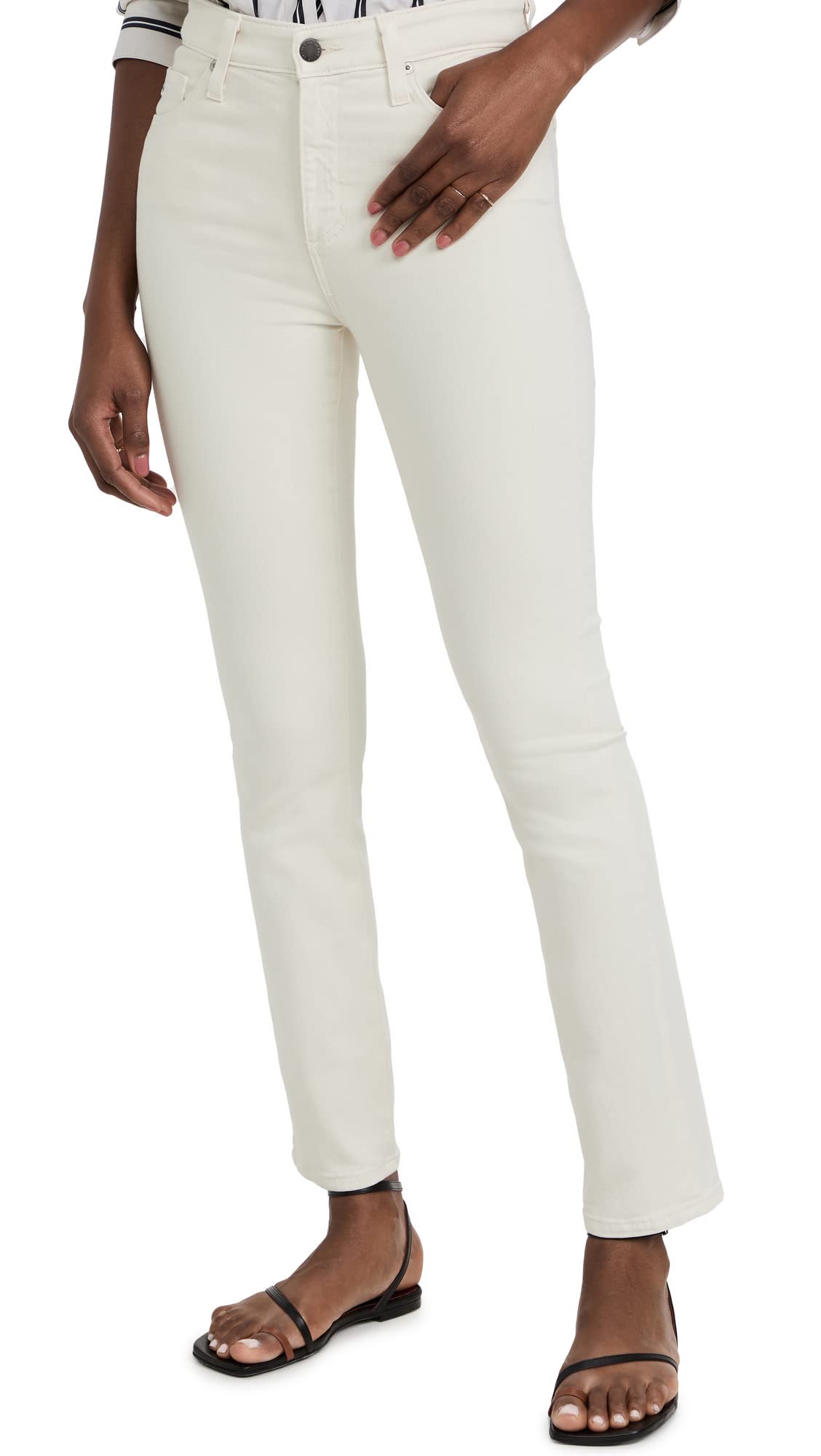 AG Adriano Goldschmied Women's Mari High-Rise Skinny Pants - Slim Fit Stretch Denim Jeans for Work & Casual Wear
