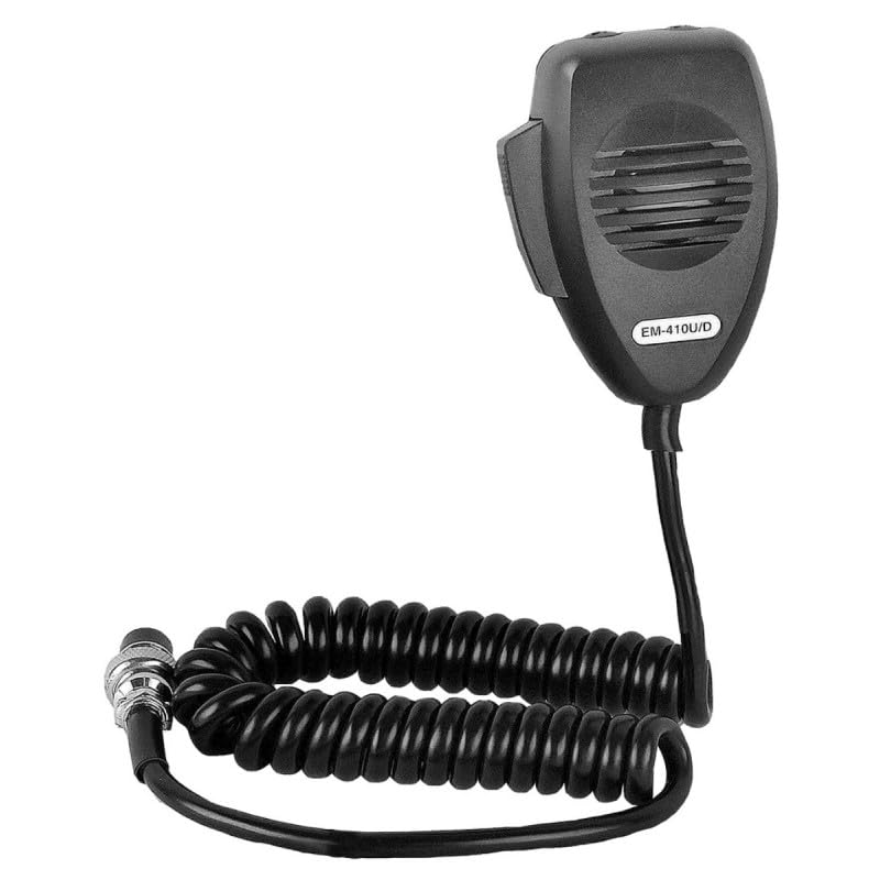 KAMSAT 6 PIN CB Radio Microphone with Up/Down Channel Buttons - Compatible with President CB Radios | Trucker Communication, Off-Roading & Emergency Use