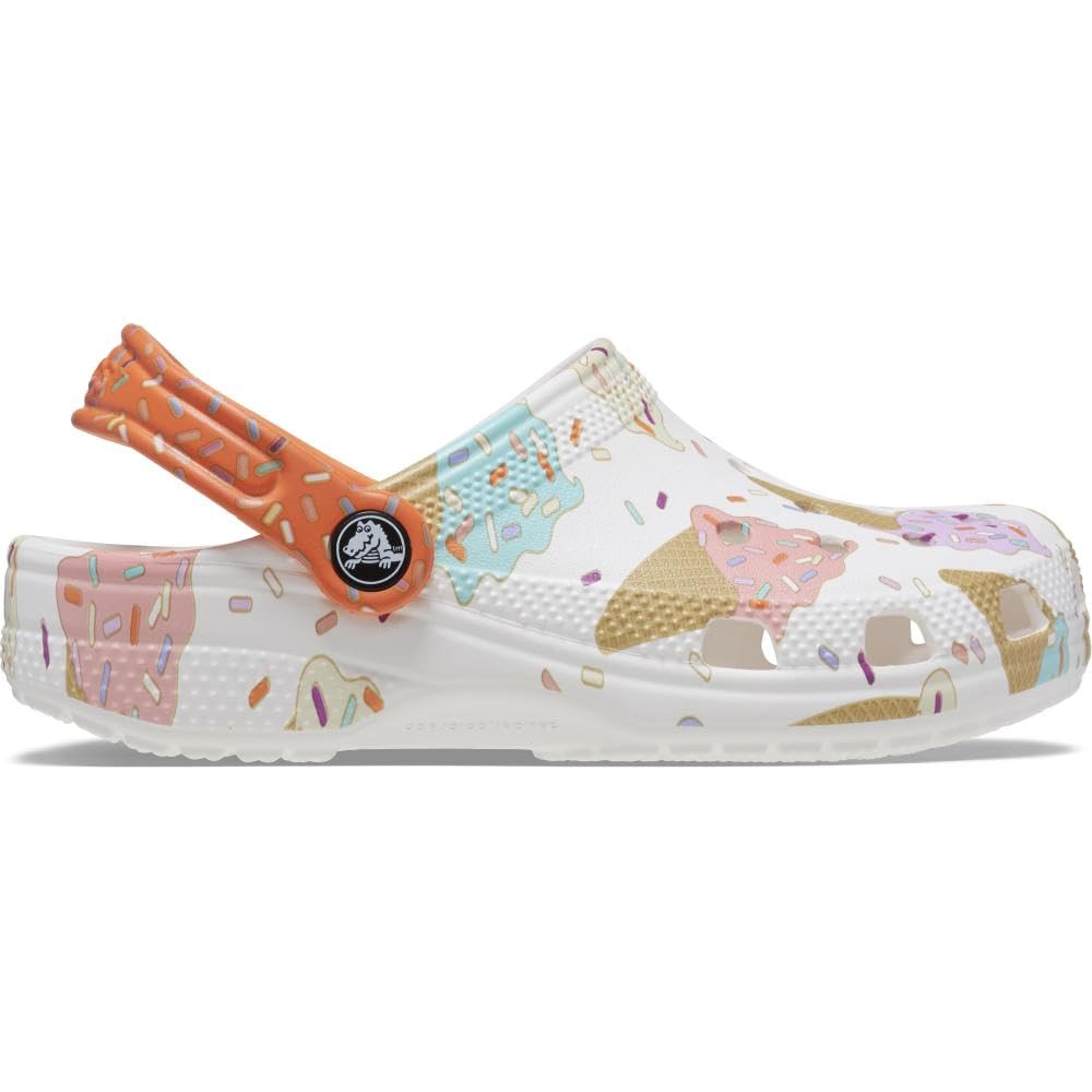Crocs Unisex-Child Classic Seasonal Print Clogs | Comfortable Kids Water Shoes for Beach, Pool & Outdoor Play | Non-Slip & Lightweight Summer Sandals
