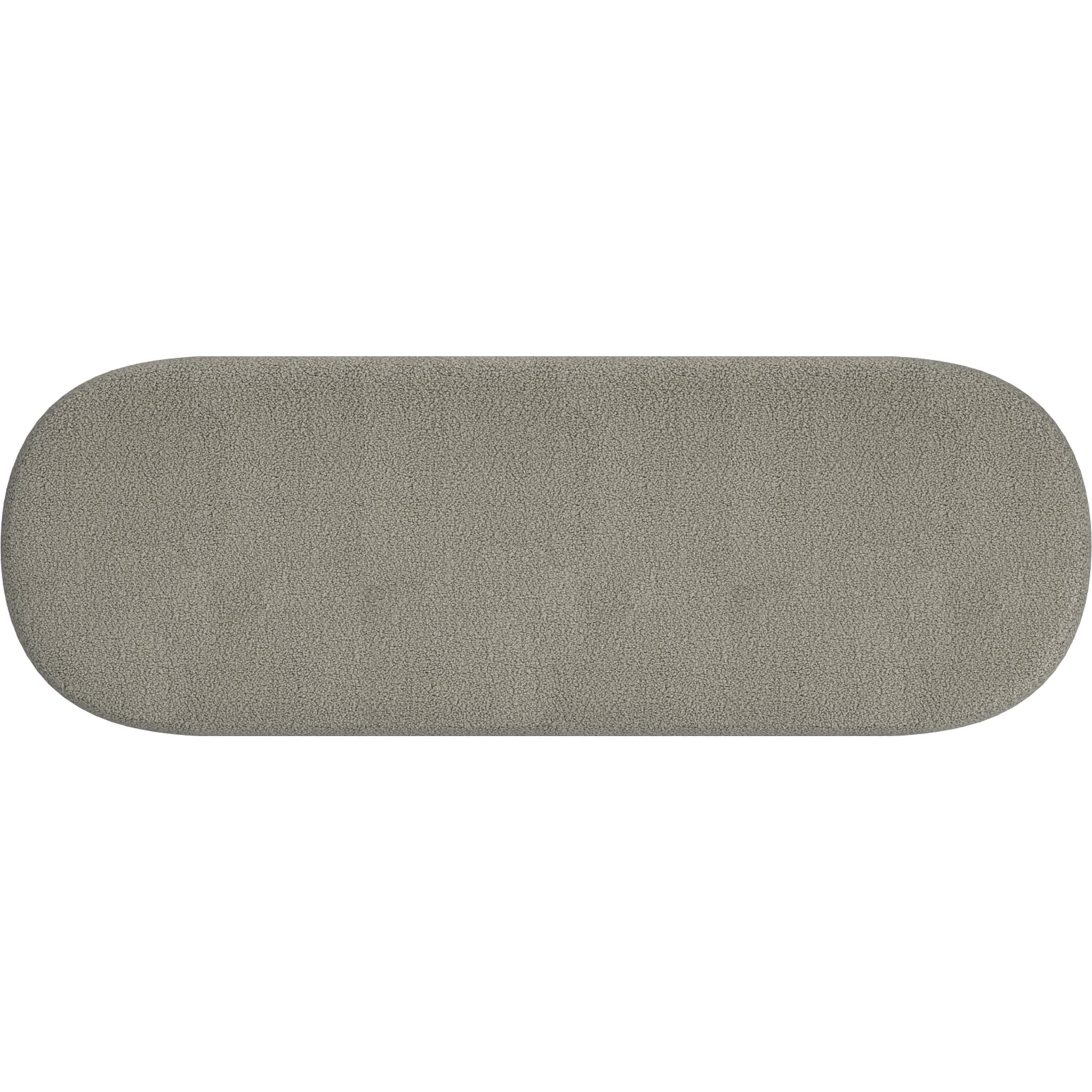 Azoro Bench - Warm Grey Upholstered Indoor/Outdoor Seating - Perfect for Patio, Garden, and Living Room Decor