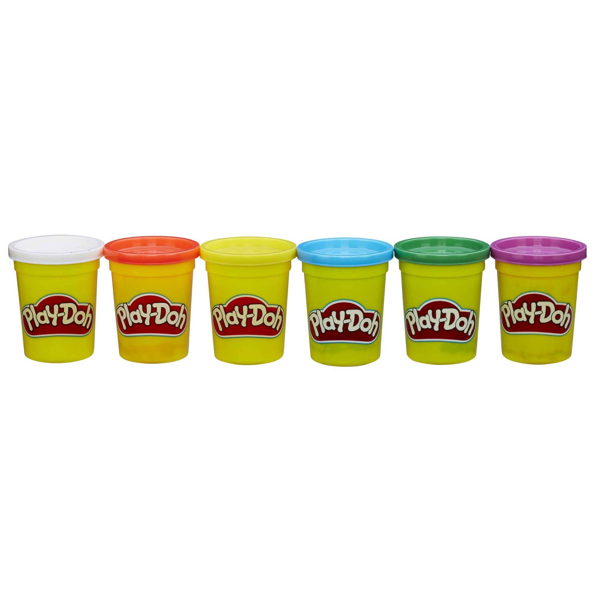 Play Doh Modeling Clay 4+2 Primary Colors Non-Toxic Dough for Kids - Creative Arts & Crafts, Sensory Play, and Early Learning Activities