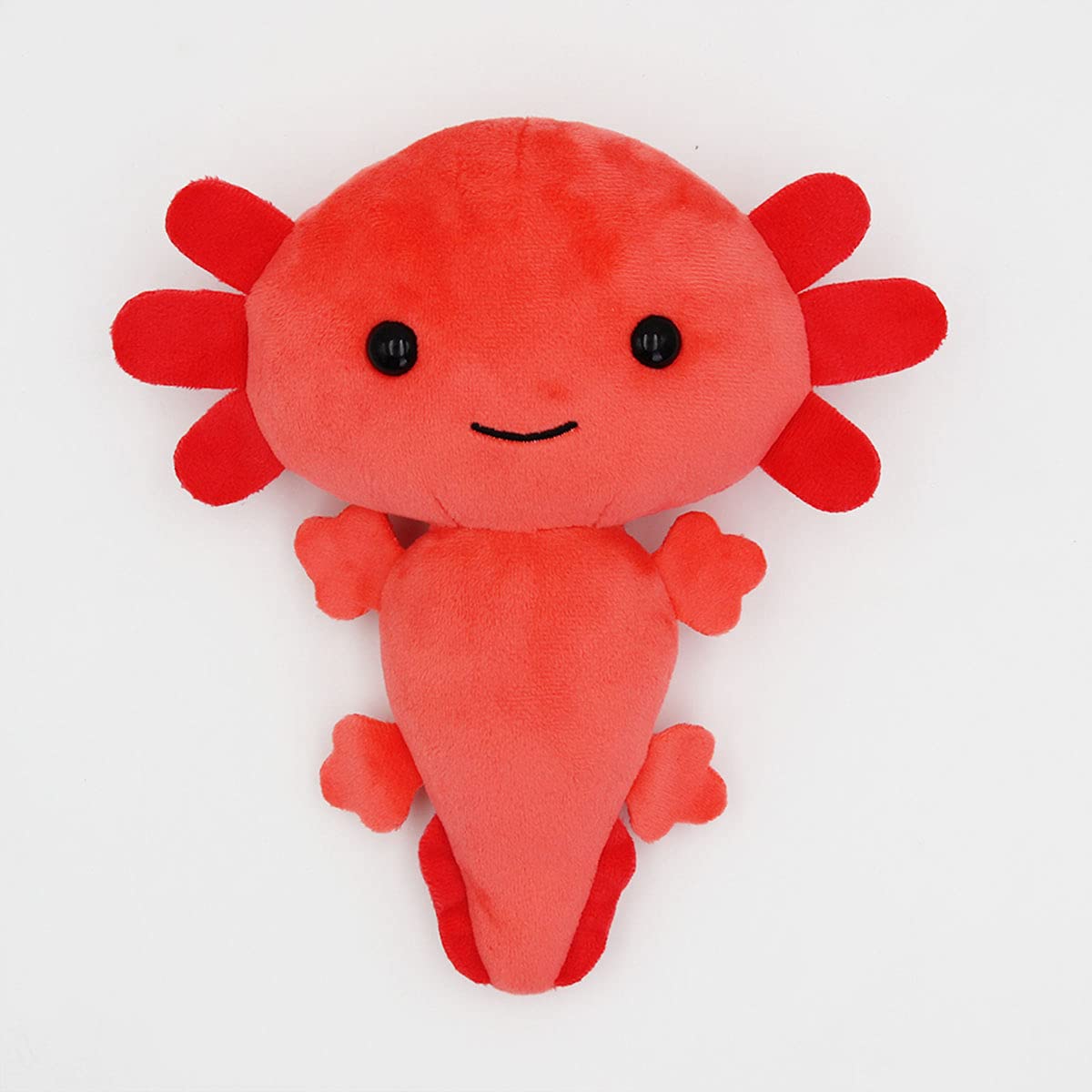 Cute Kawaii Axolotl Plush Toy - Soft Stuffed Animal Plushie 7.9 Inch (Red) | Perfect Gift for Kids, Birthday Party Favors & Anime Lovers