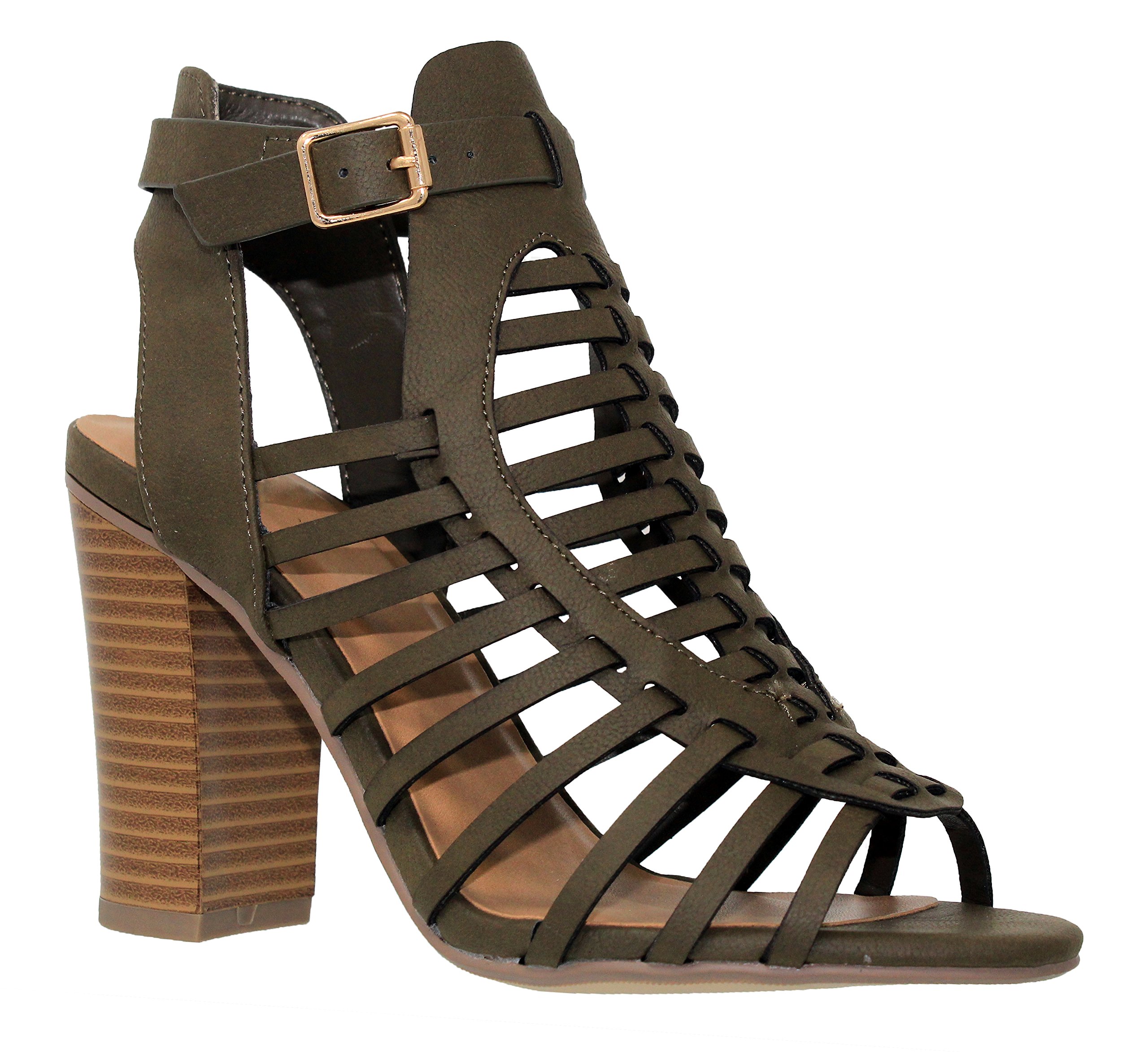 Stylish Women's Ankle Strap Almond Toe Pumps - Comfortable High Heel Dress Shoes for Work, Party & Evening Events