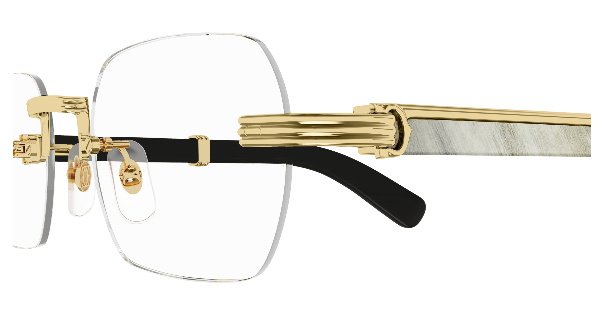 Cartier CT0377O Luxury Sunglasses - Polarized UV Protection Aviator Sunglasses for Men & Women - Perfect for Driving, Travel & Outdoor Activities
