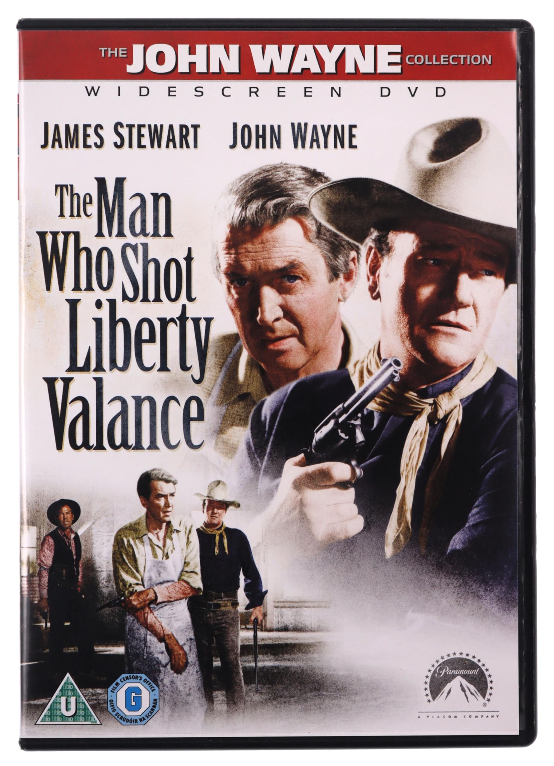 The Man Who Shot Liberty Valance - Classic Western Film DVD | John Wayne & James Stewart | Perfect for Movie Nights & Western Genre Fans