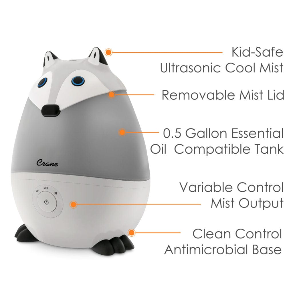 Adorable Mini Humidifier & Aroma Diffuser for Home, Office, Nursery | Compact Ultrasonic Air Moisturizer with Essential Oil Tray - Perfect for Dry Skin, Allergies, and Better Sleep