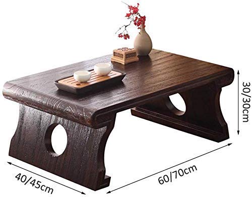 Modern Paulownia Wood End Table - Minimalist Coffee & Side Table, Low Tatami Platform for Balcony, Bay Window, and Living Room | Eco-Friendly, Lightweight, and Durable Home Decor