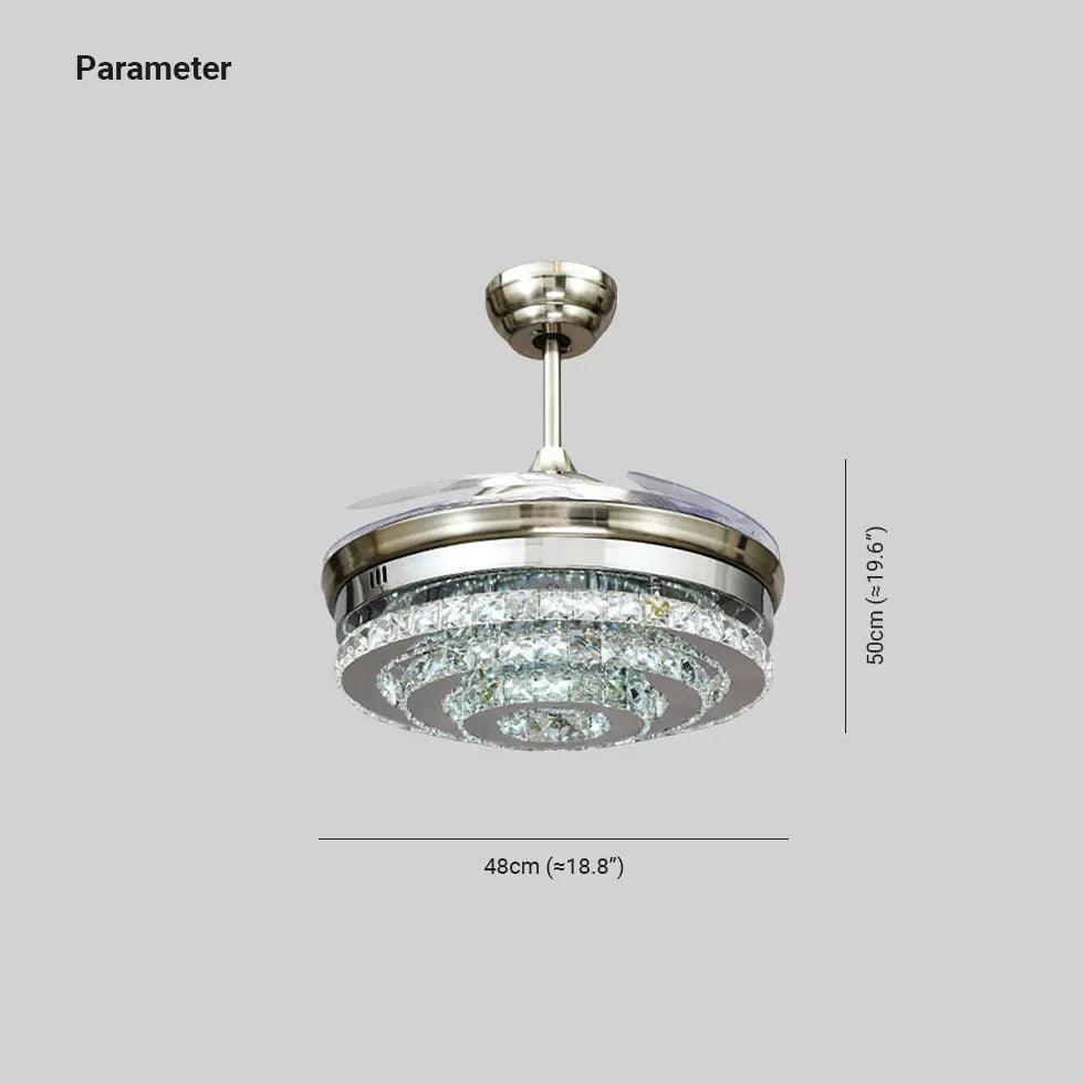 Modern Round Crystal Silver Pendant Light - Elegant Luxury Ceiling Lighting for Dining Room, Bedroom, and Living Room Decor