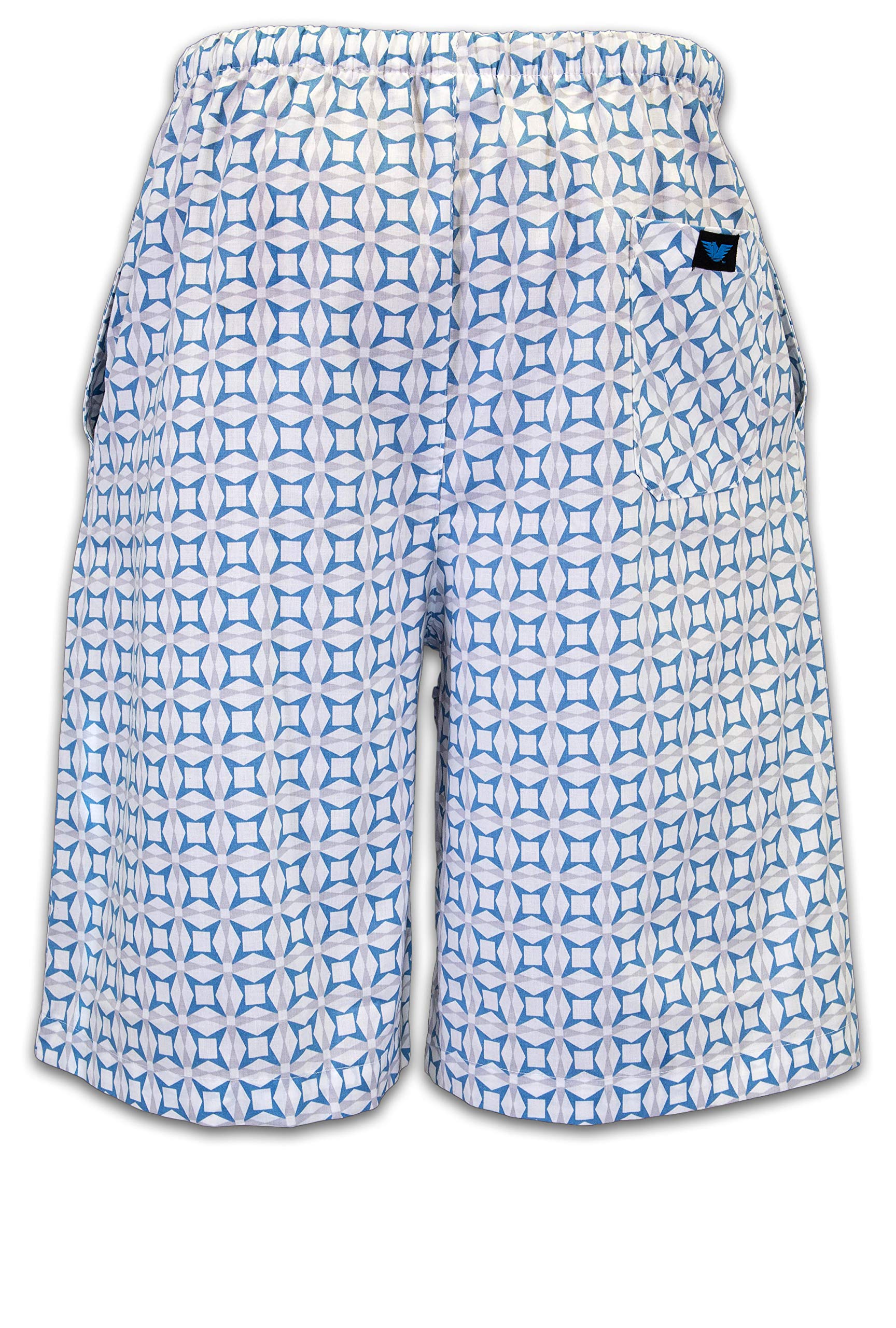 **Men's Comfortable Lounge Pajama Sleep Shorts with Drawstring & Pockets - Soft Woven Jam Dorm Shorts - 3 Pack - Perfect for Relaxing at Home, Lounging, or Sleeping**