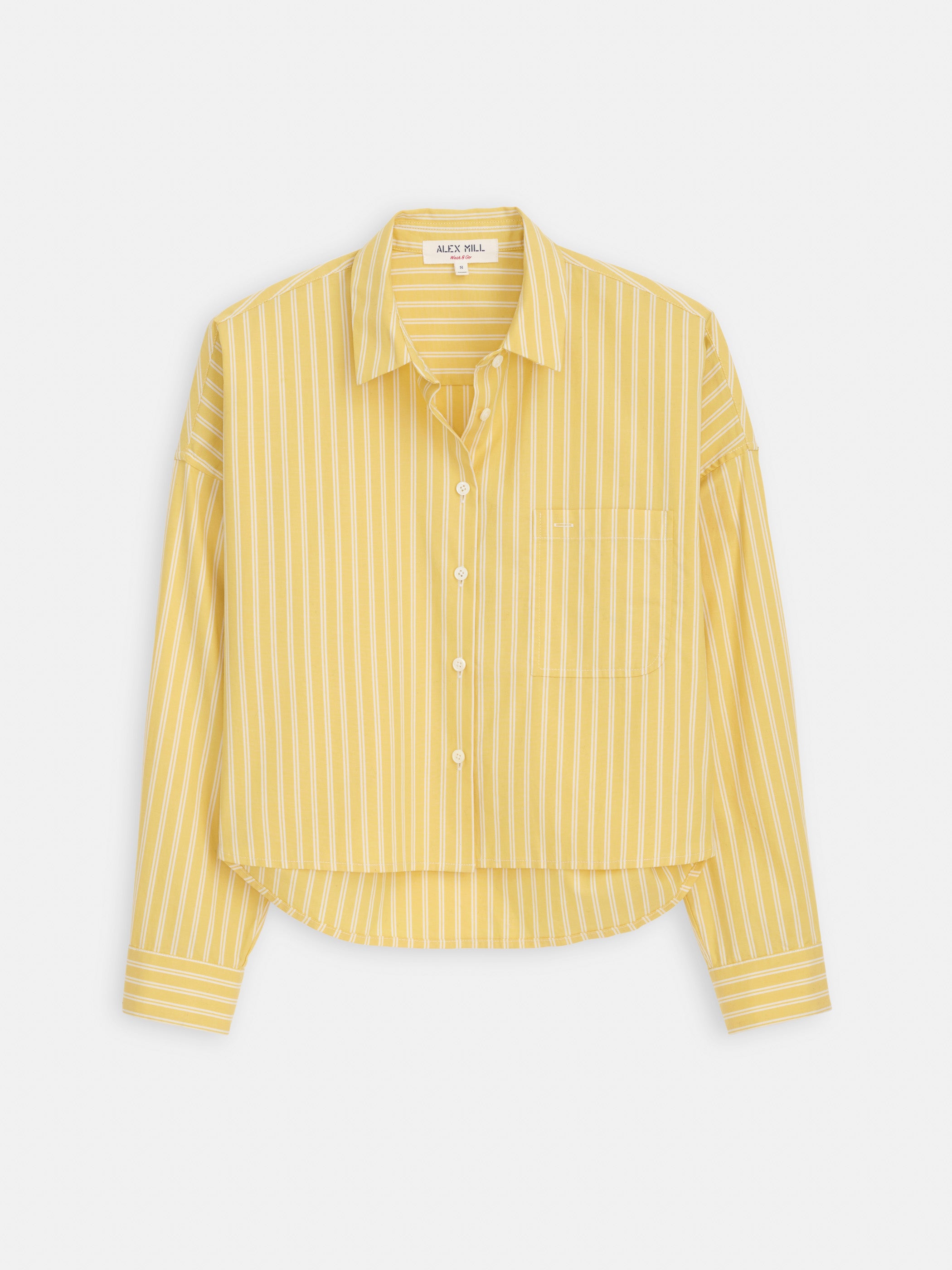 Cropped Striped Oxford Shirt for Women - Casual Summer Top with Short Sleeves | Perfect for Beach Outings, Brunch Dates & Weekend Getaways