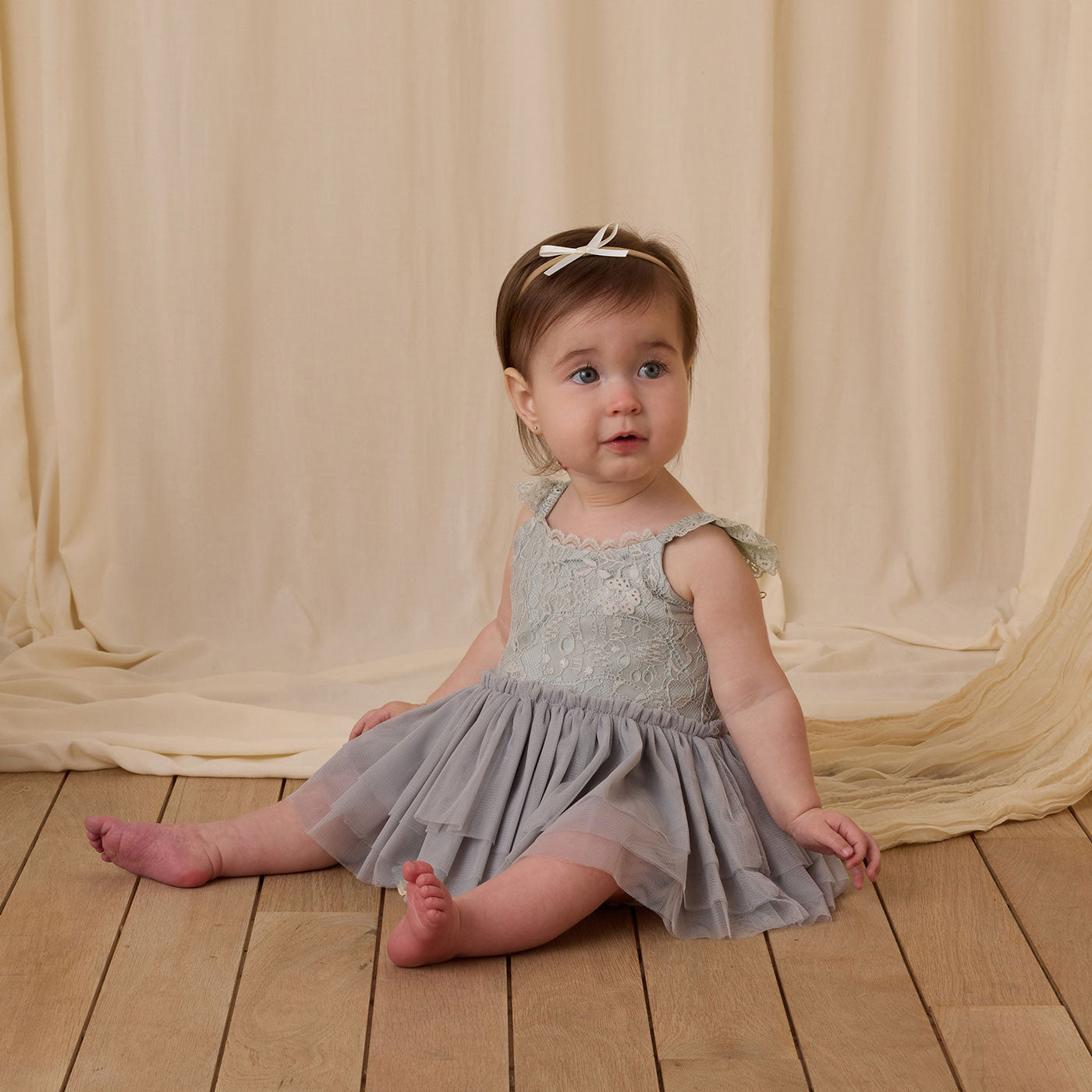 Adorable Baby Bow Headbands for Girls - Soft Powder Blue, Blush Pink & Ivory Headbands - Perfect for Newborn Photography, Baby Showers & Special Occasions