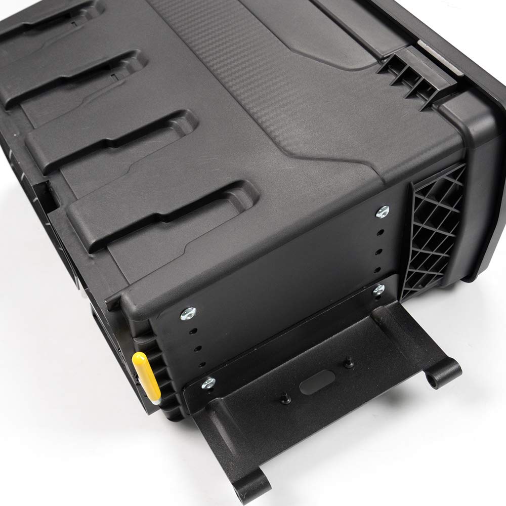 Lockable Passenger Side Truck Storage Box for Chevrolet Silverado & GMC Sierra 1500/2500/3500 HD (2007-2018) - Black Wheel Well Tool Box | Right Rear Installation | Perfect for Road Trips, Camping & Work Site Organization