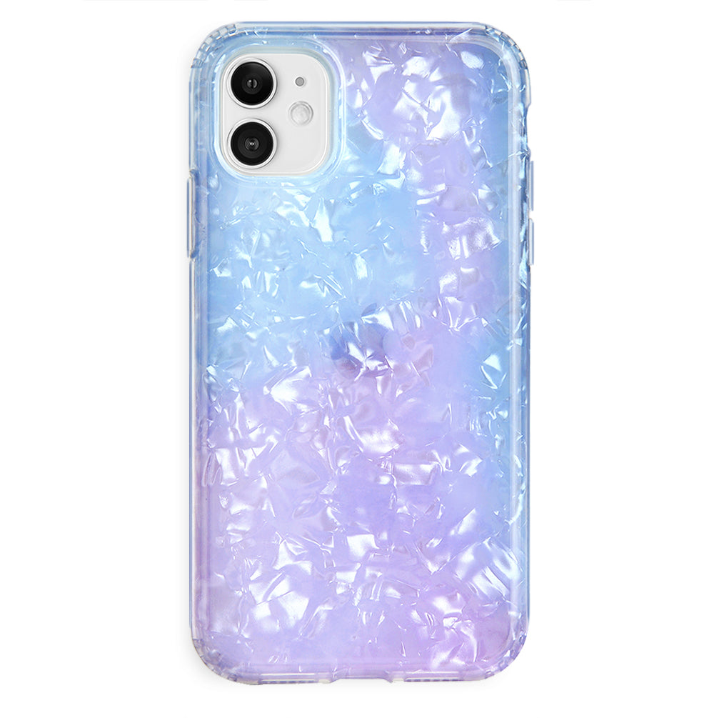 Blue Opal Quartz iPhone Case - Stylish Protective Cover for iPhone 12/13/14 Pro Max - Durable Shockproof Phone Case with Gemstone Design - Perfect for Everyday Use, Travel & Gifting