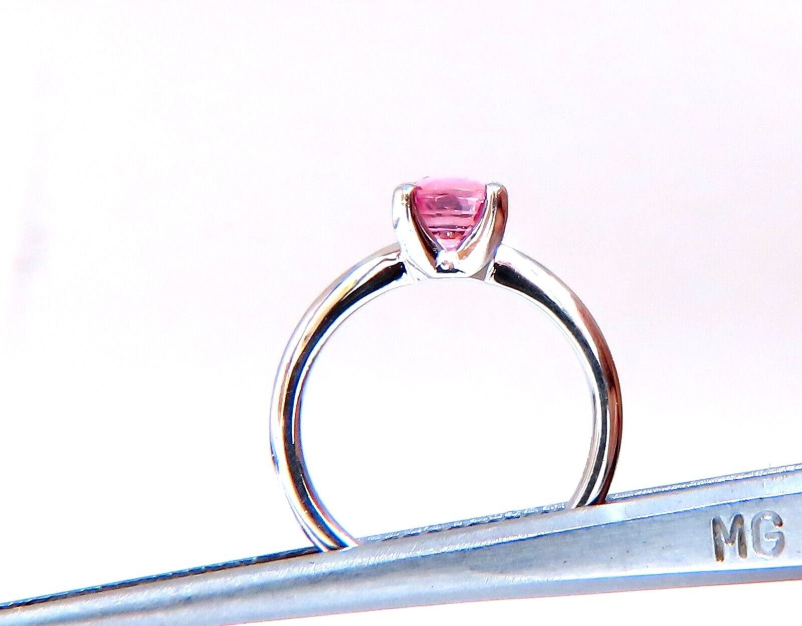 1.11ct Natural Padparadscha Sapphire - Pink No Heat Gemstone for Platinum Jewelry | Engagement Rings & Luxury Gifts