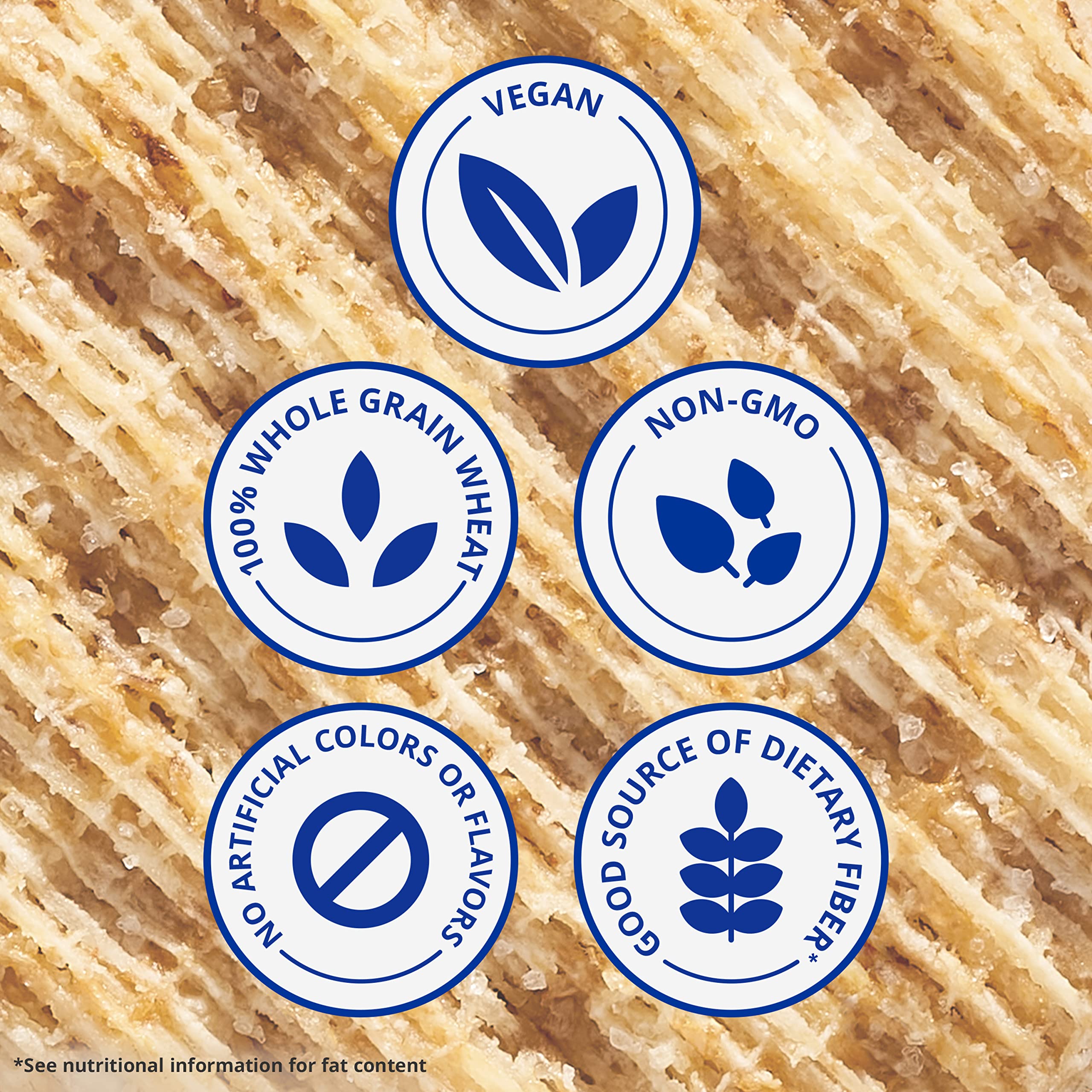 Triscuit Reduced Fat Whole Grain Wheat Crackers - Vegan, Gluten-Free Healthy Snacks for Lunch, Office & On-The-Go - Bulk Pack of 6 (7.5 oz Boxes) - Perfect for Parties, School & Work Snacking