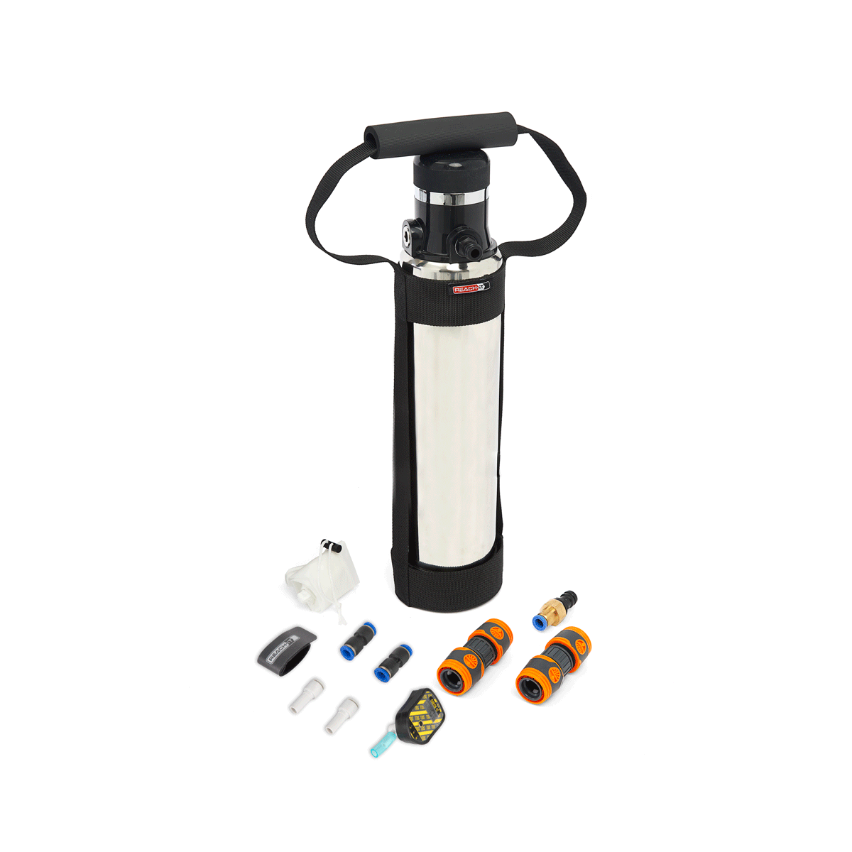2 Liter Mini DI Tank with Stainless Steel Surface - Matches Flow Rate 1/12 CuFt - Perfect for Home Brewing, Aquariums & Water Filtration Systems