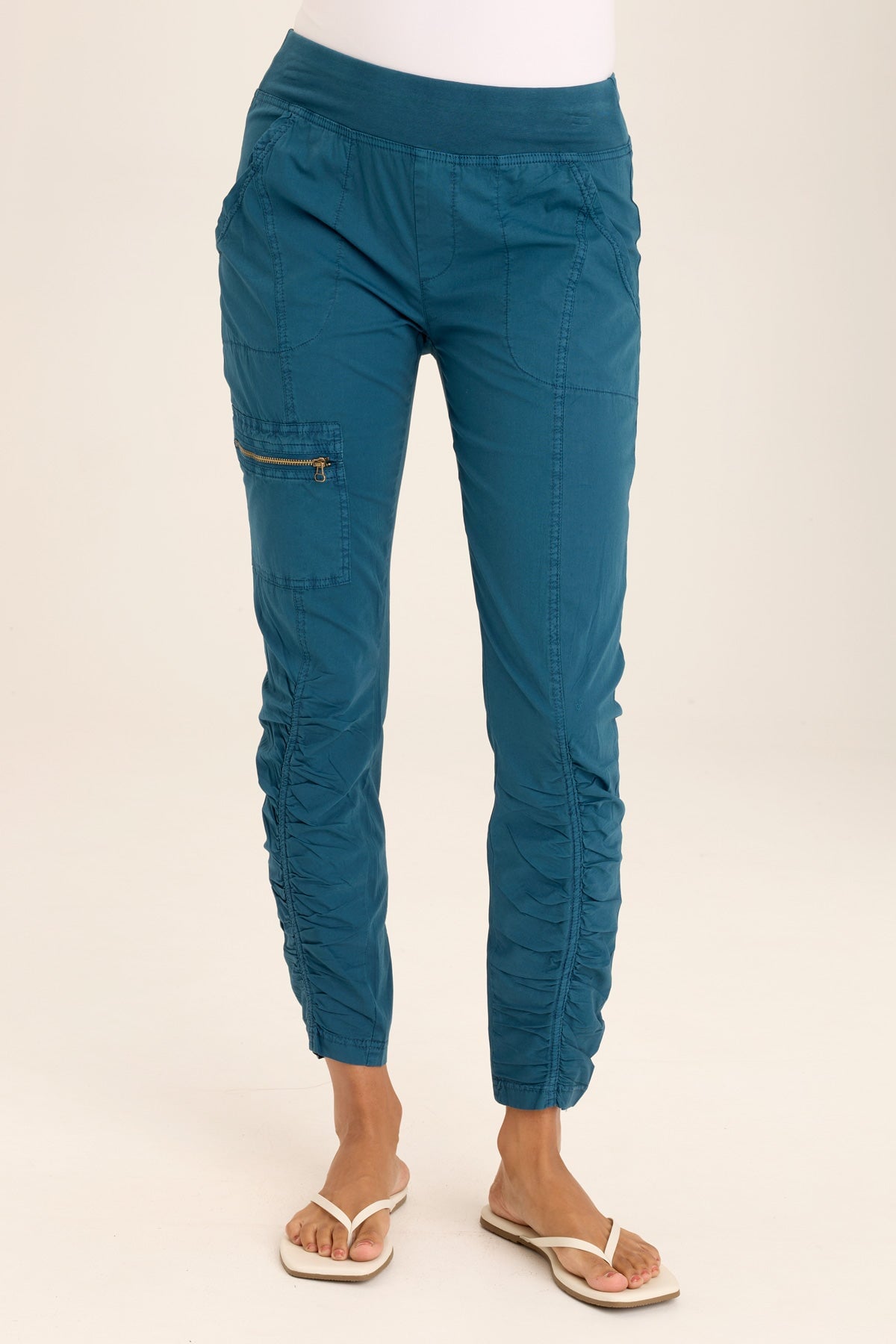 Malanda Women's High Waisted Abyss Pigment Jeans - Slim Fit Stretch Denim Pants for Casual Wear & Everyday Outfits