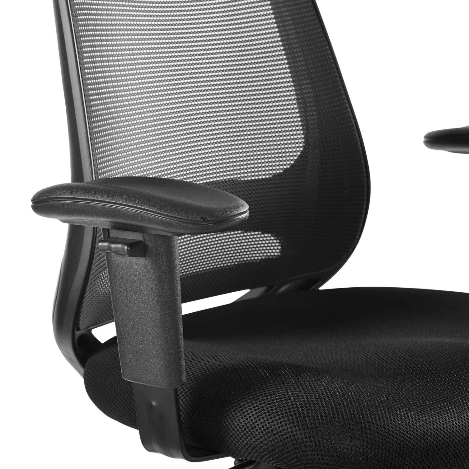 Modway Forge Mesh Adjustable Swivel Office Chair - Ergonomic Computer Desk Chair with Lumbar Support, Black - Perfect for Home Office, Gaming & Workspaces