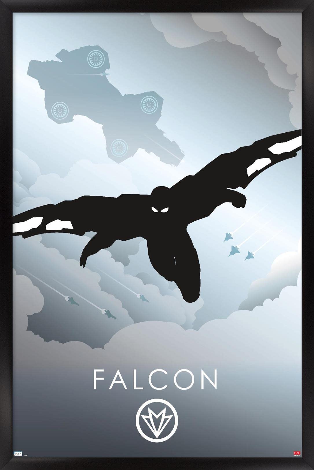 Marvel Heroic Silhouette - Falcon Wall Poster 22.375