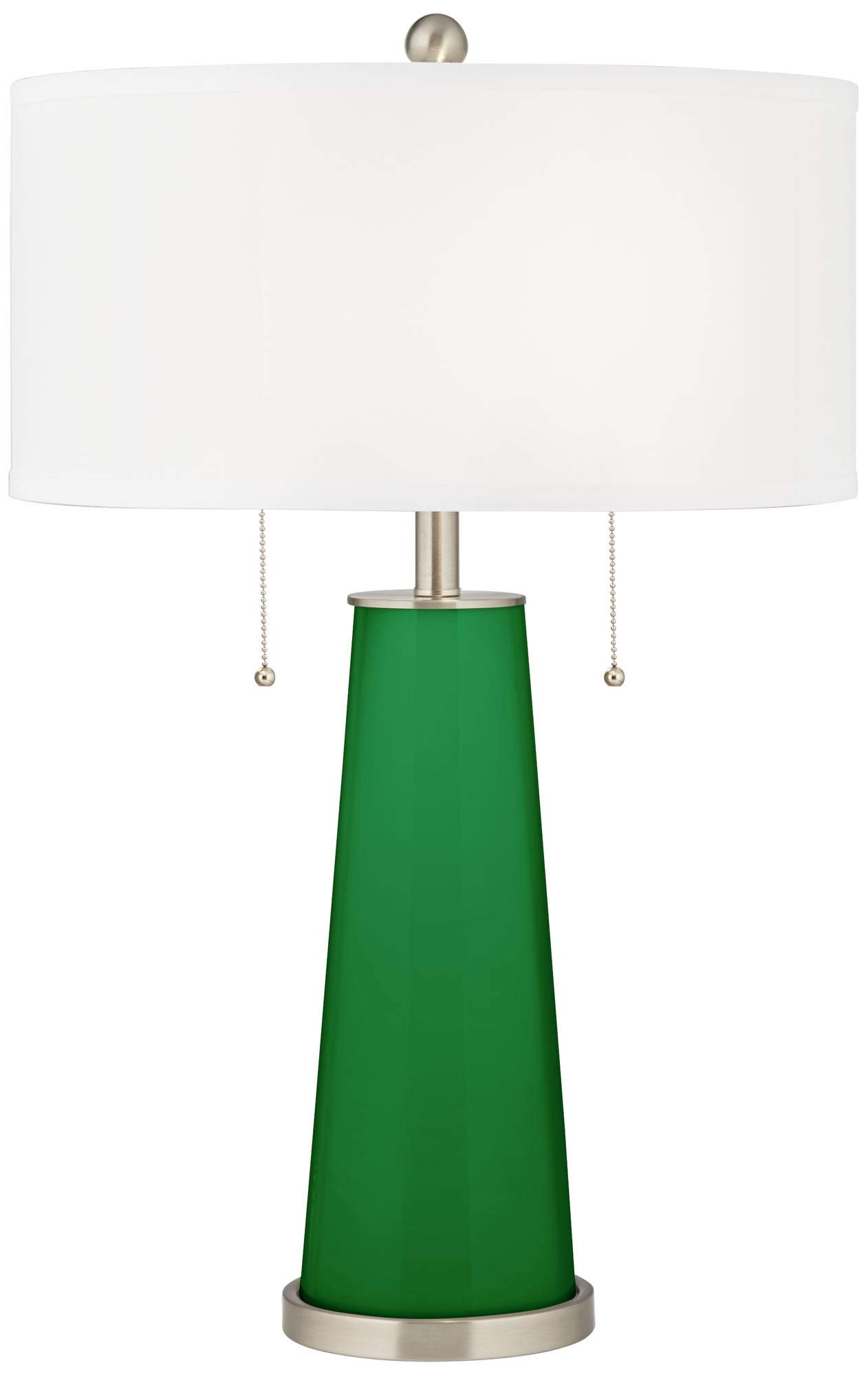 Peggy 29.75-Inch Envy Green Glass Table Lamp - Modern Home Decor for Living Room, Bedroom & Office