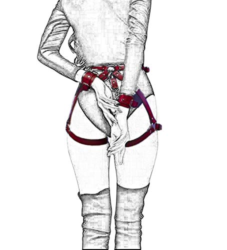 Stylish Women's Punk PU Leather Body Harness with Bowknot - Sexy Leg Garters, Waist Belt & Wrist Lock for Lingerie & BDSM Fashion | Perfect for Gothic Parties, Boudoir Photography & Fetish Wear