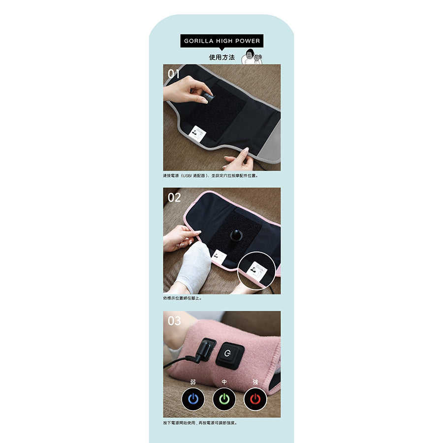 DOSHISHA Gorilla Massager Foot - Deep Tissue Massage for Feet & Legs - Purple - Relieve Pain & Stress at Home or Office