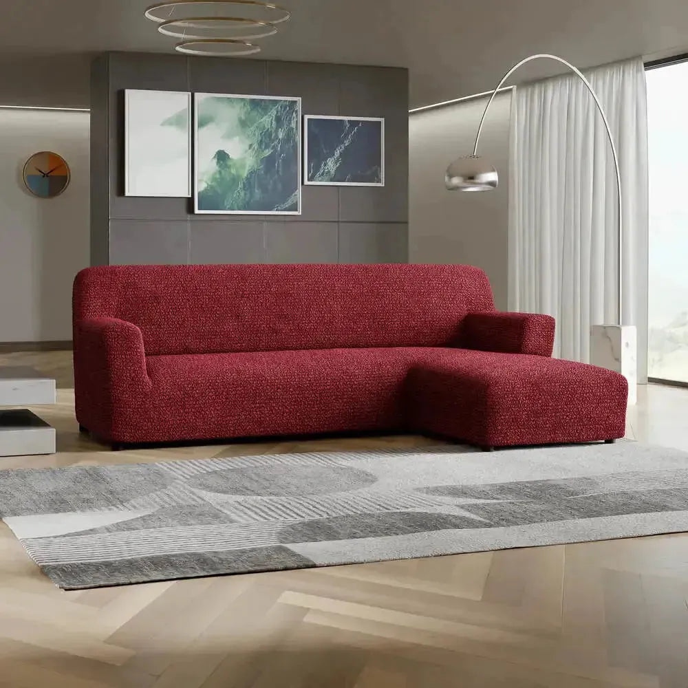 L Shaped Sofa Slipcover with Right Chaise - Premium Microfiber Stretchable Furniture Protector for Living Room, Sectional Couch Cover - Easy Wash & Anti-Slip Design for Home Decor