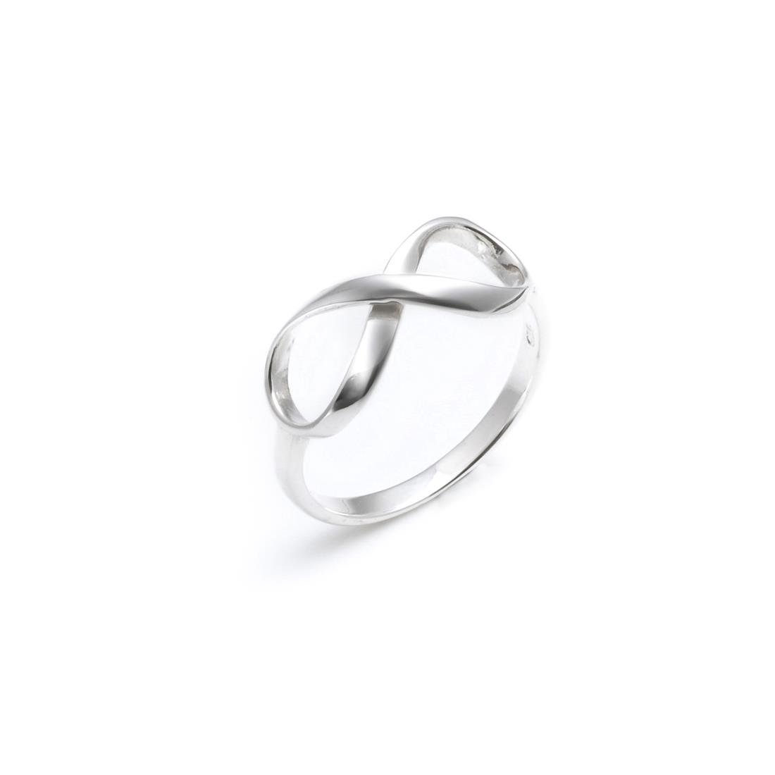 Silverly Women's 925 Sterling Silver Infinity Symbol Stackable Ring - 8 Band Set for Everyday Wear, Gift Giving & Special Occasions