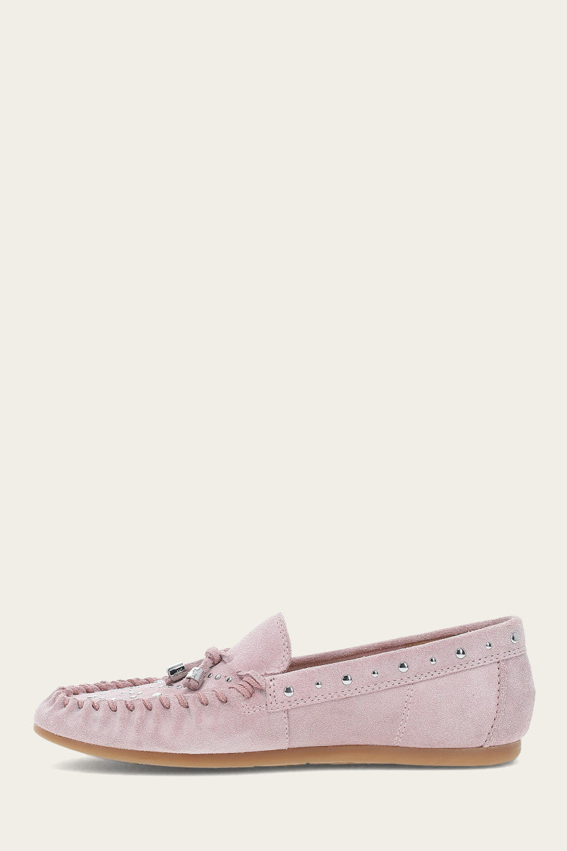 Naya Stud Moc Woodrose Leather Loafers - Comfortable Slip-On Shoes for Men & Women | Perfect for Office, Casual Wear & Travel