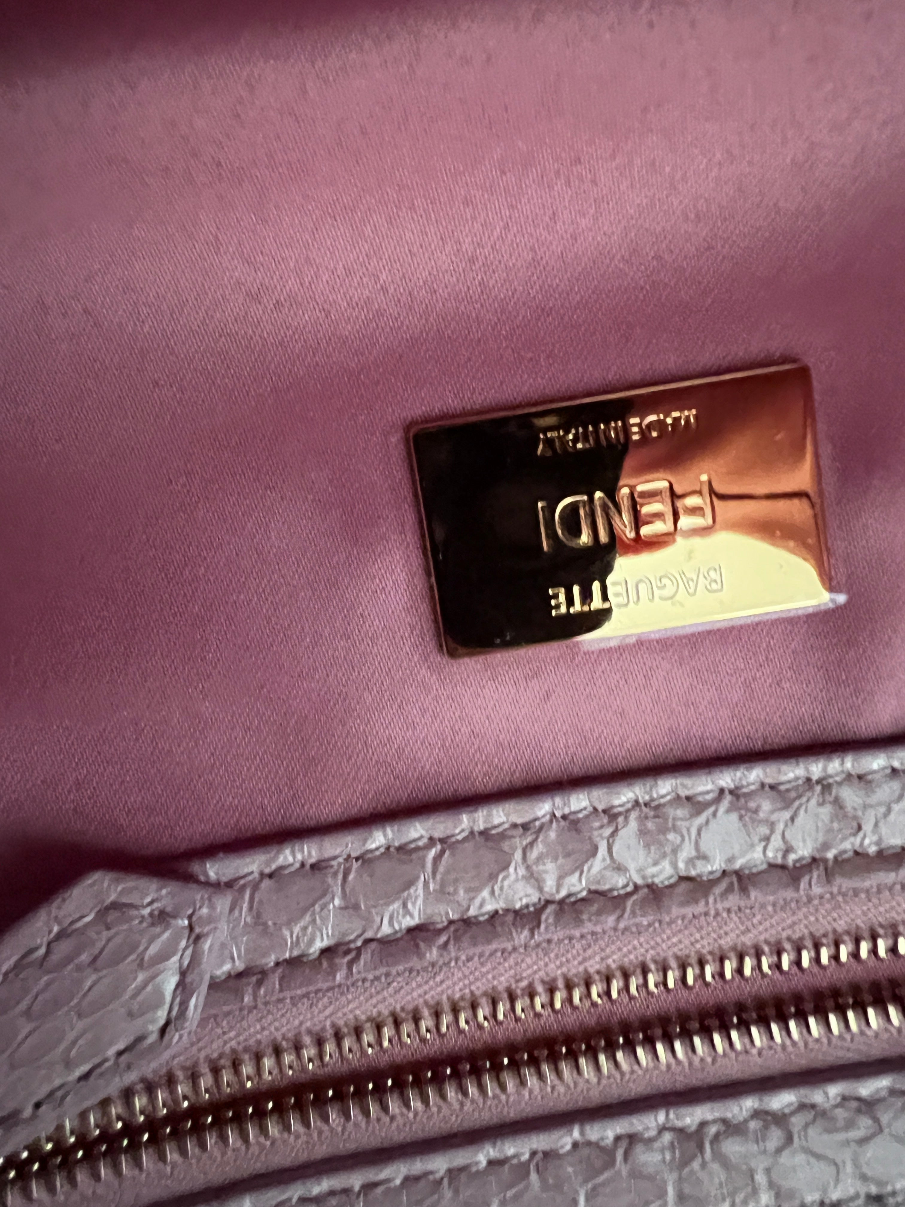 Fendi Pink Sequin Baguette Bag - Luxury Designer Handbag for Women | Perfect for Parties, Weddings & Evening Events