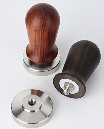 Premium 51/53/58MM Espresso Coffee Tamper - 304 Stainless Steel Flat Base with Ergonomic Handle - Professional Barista Accessory for Perfect Coffee Grounds (Ideal for Home Brewing & Café Use)