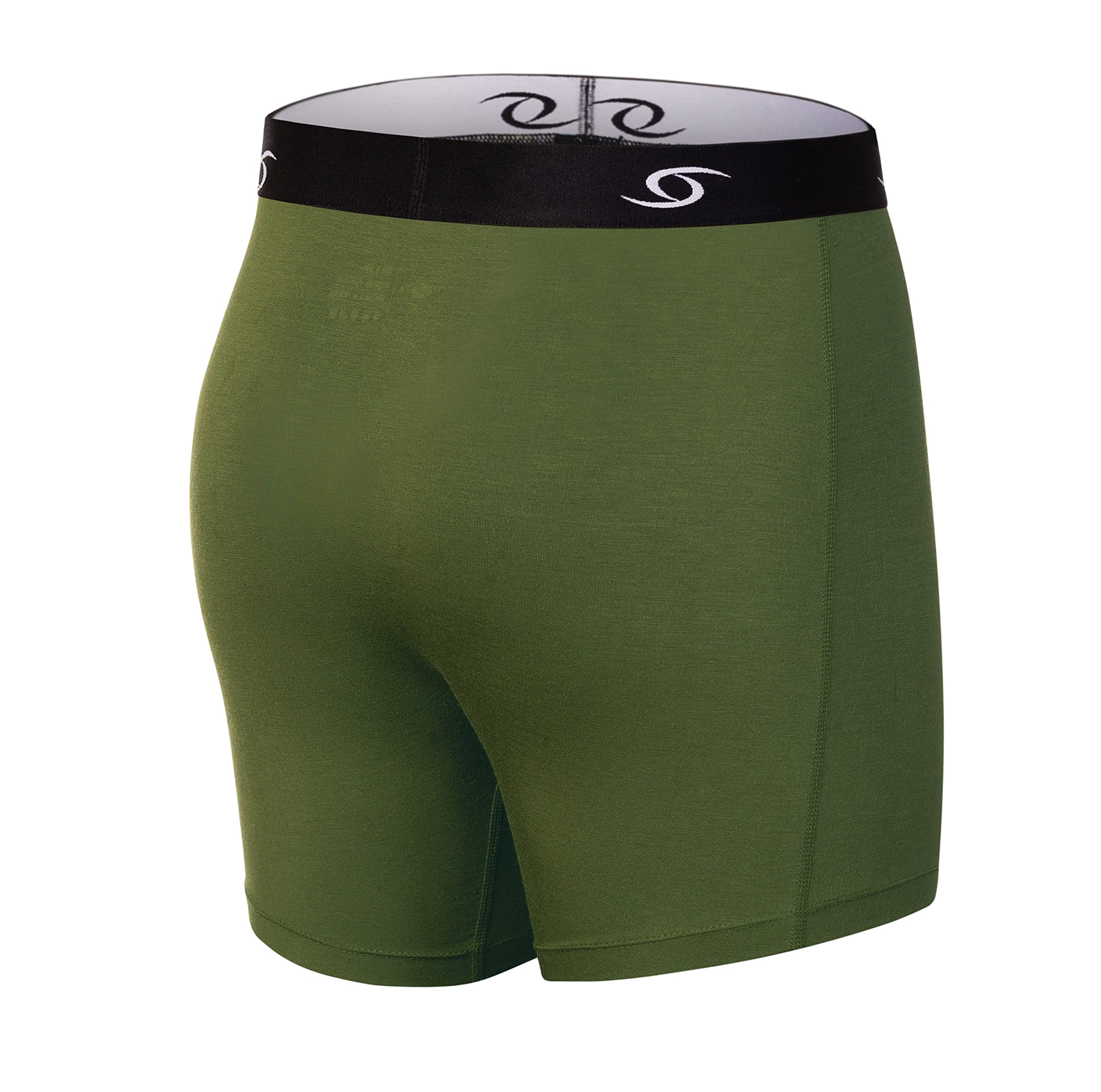 Premium Men's Modal Boxer Briefs 3-Pack - Soft Breathable Underwear with Support Pouch for Comfort & Style - Perfect for Workout, Travel & Everyday Wear