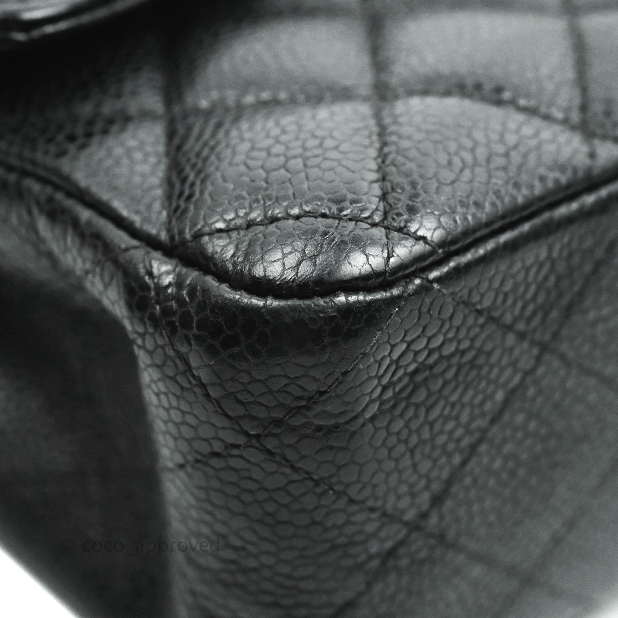 Chanel Classic M/L Medium Double Flap Bag in Black Caviar Leather with Gold Hardware - Luxury Handbag for Women, Perfect for Work, Evening Events & Special Occasions