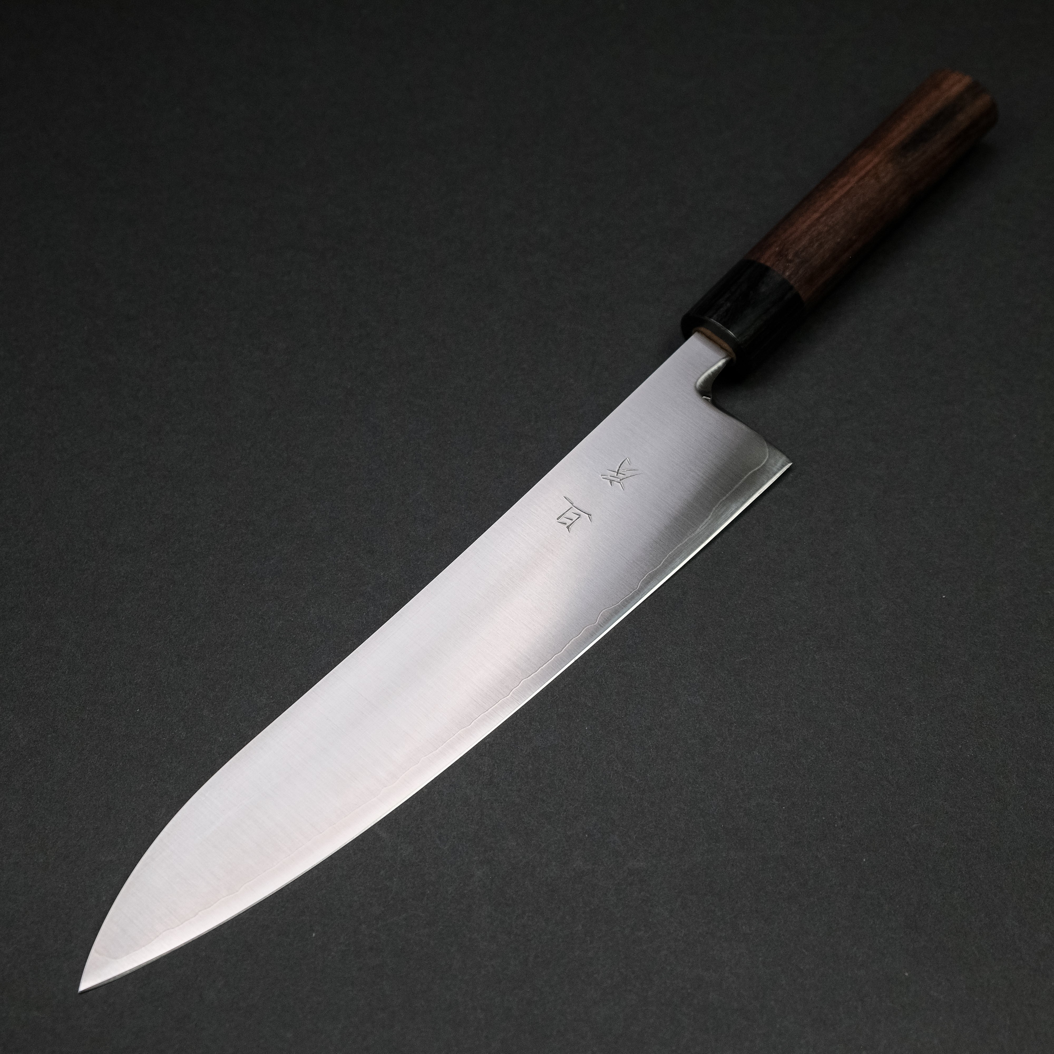 Premium Akifusa Powder Metal Steel Gyuto 240mm Chef Knife with Ebony Handle - Professional Japanese Kitchen Knife for Slicing, Dicing & Meat Cutting