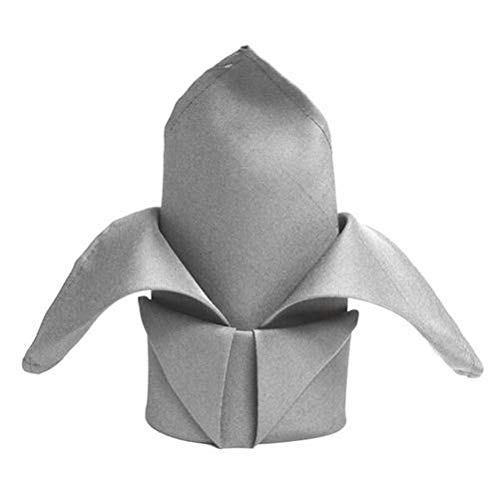 20-Pack Silver Polyester Table Napkins 20
